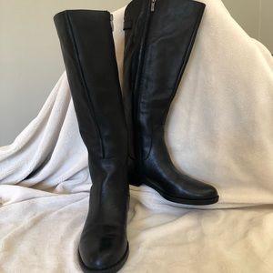 Franco Sarto black leather boots